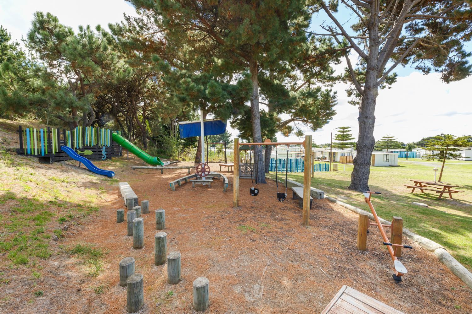 Foxton Beach Holiday Park Exteriör bild