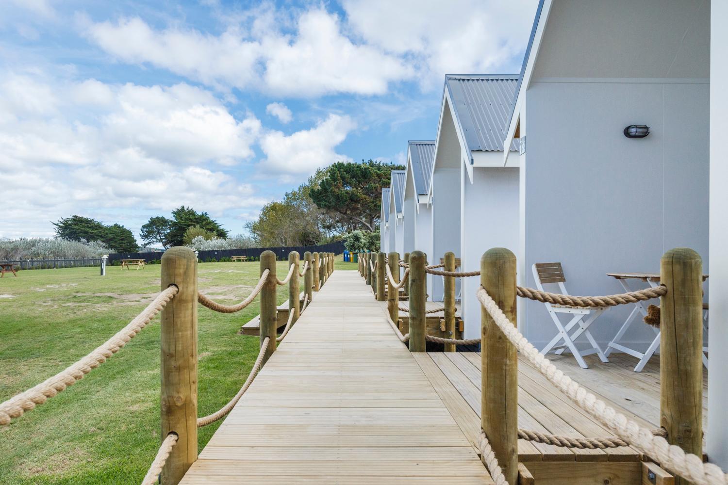 Foxton Beach Holiday Park Exteriör bild